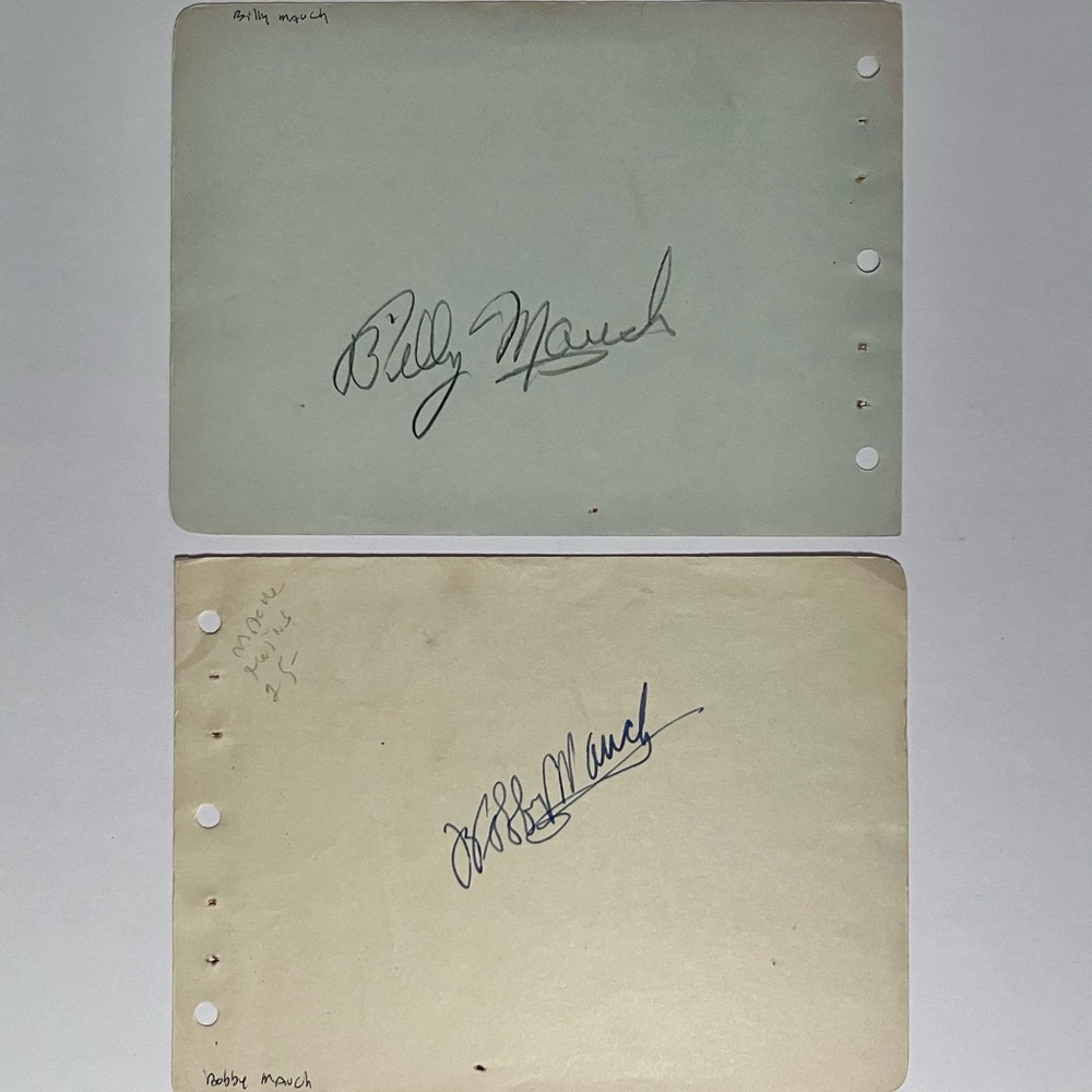 MAUCH TWINS Autographs / 1930s ACTORS Billy & Bobby / PRINCE AND THE PAUPER 1937
